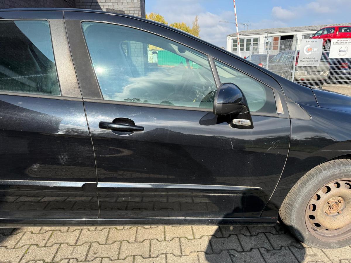 Peugeot 308 I original Tür vorn rechts KTV Schwarz Perla Nera Rohbau BJ09
